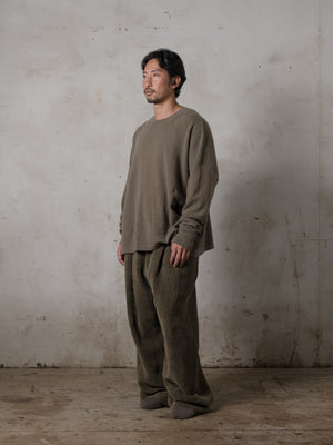 Boxy LS Cashmere Top Camo