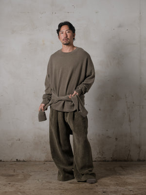 Boxy LS Cashmere Top Camo