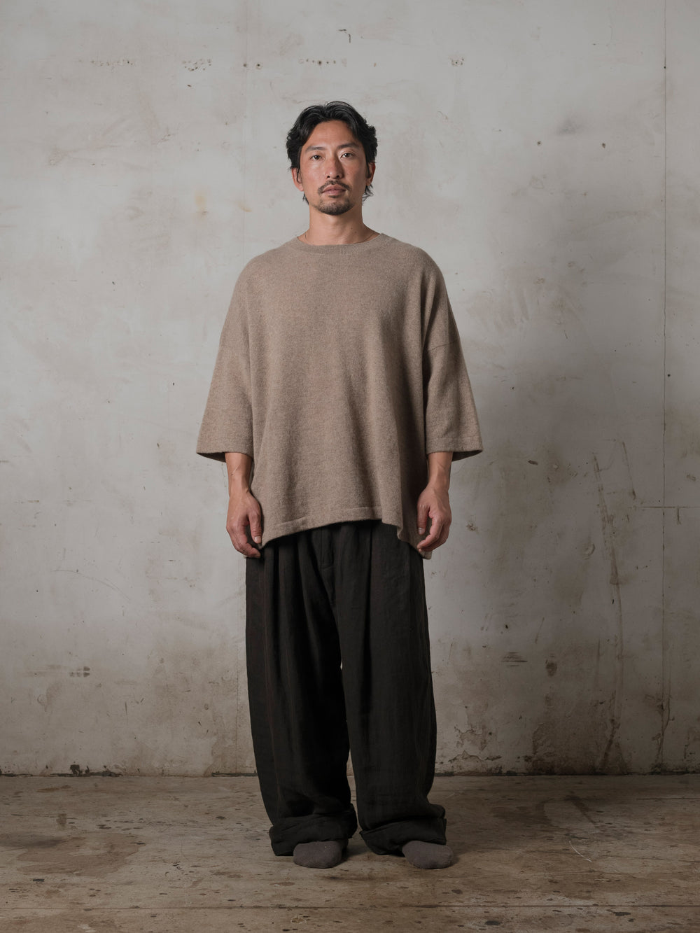 Boxy SS Cashmere Top Lhasa