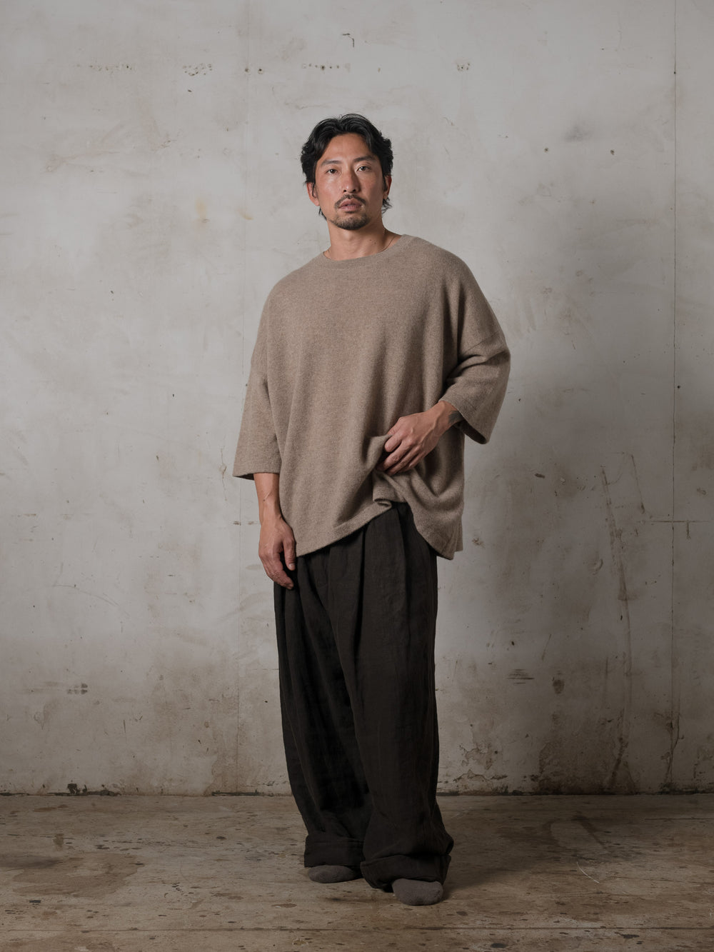 Boxy SS Cashmere Top Lhasa