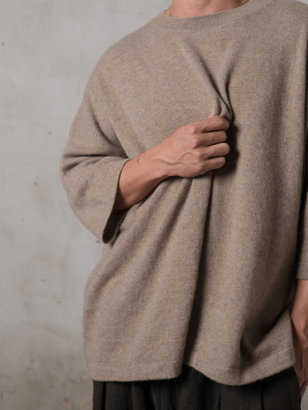 Boxy SS Cashmere Top Lhasa