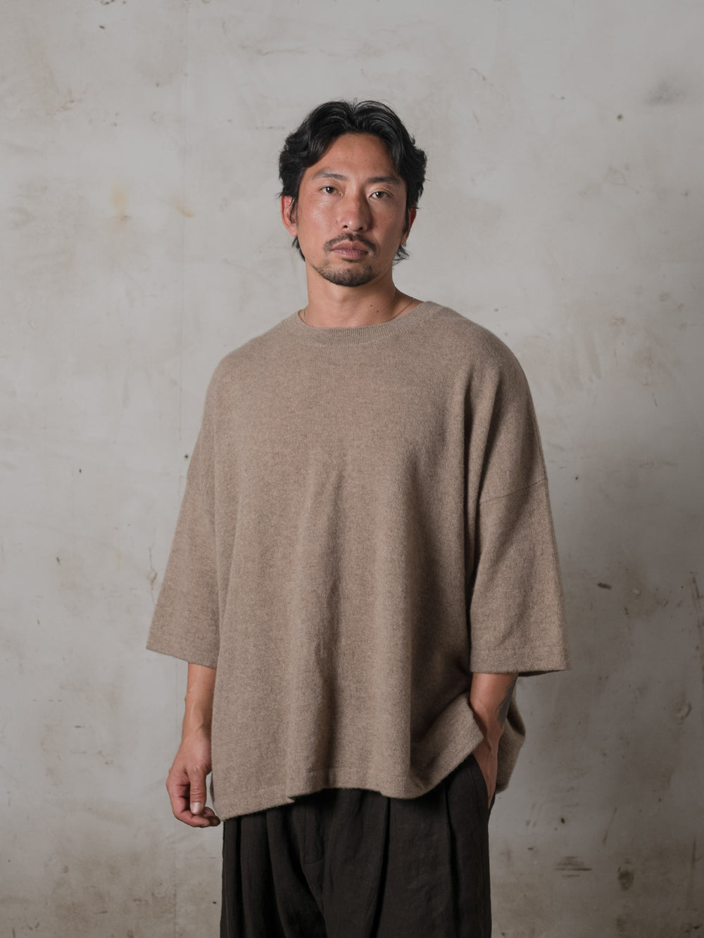 Boxy SS Cashmere Top Lhasa
