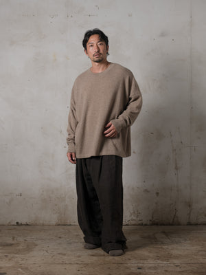 Boxy LS Cashmere Top Lhasa