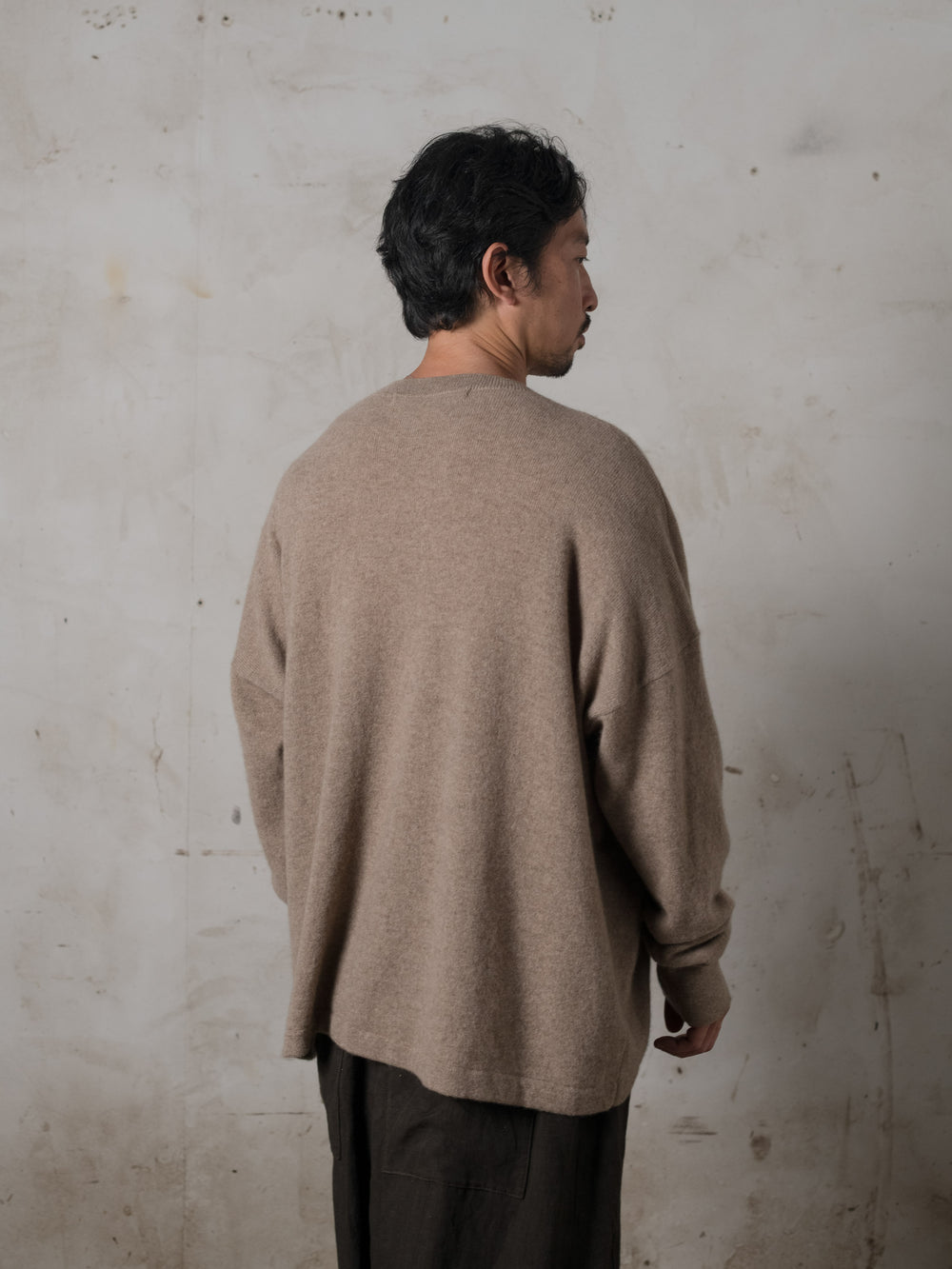 Boxy LS Cashmere Top Lhasa
