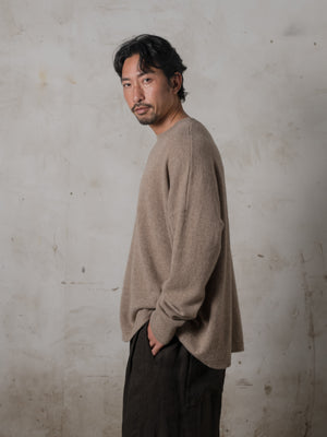 Boxy LS Cashmere Top Lhasa