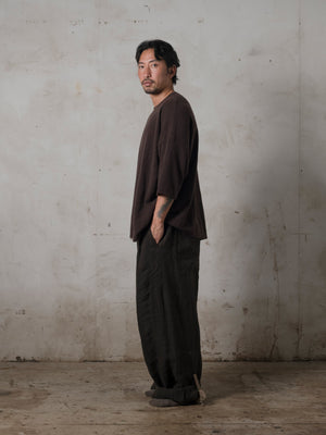 Unisex Boxy SS Cashmere Top Mocha