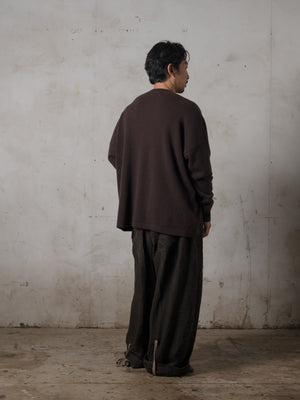 Boxy LS Cashmere Top Mocha