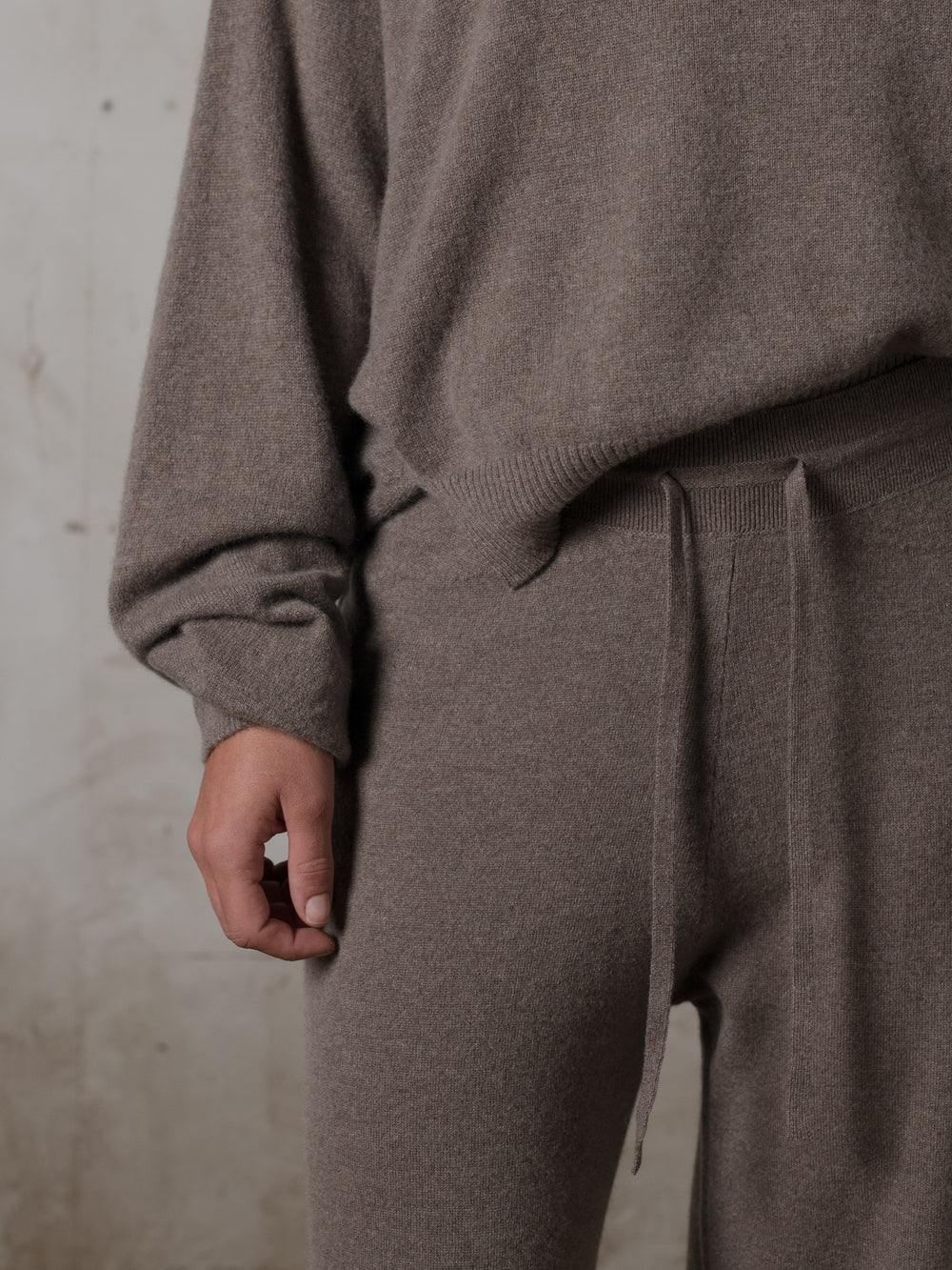Cropped Sweater Cashmere Caribou