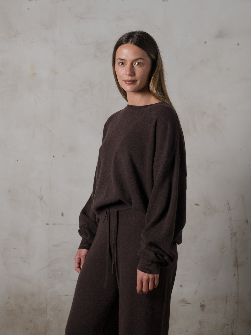 Cropped Sweater Cashmere Mocha