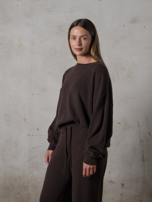 Cropped Sweater Cashmere Mocha