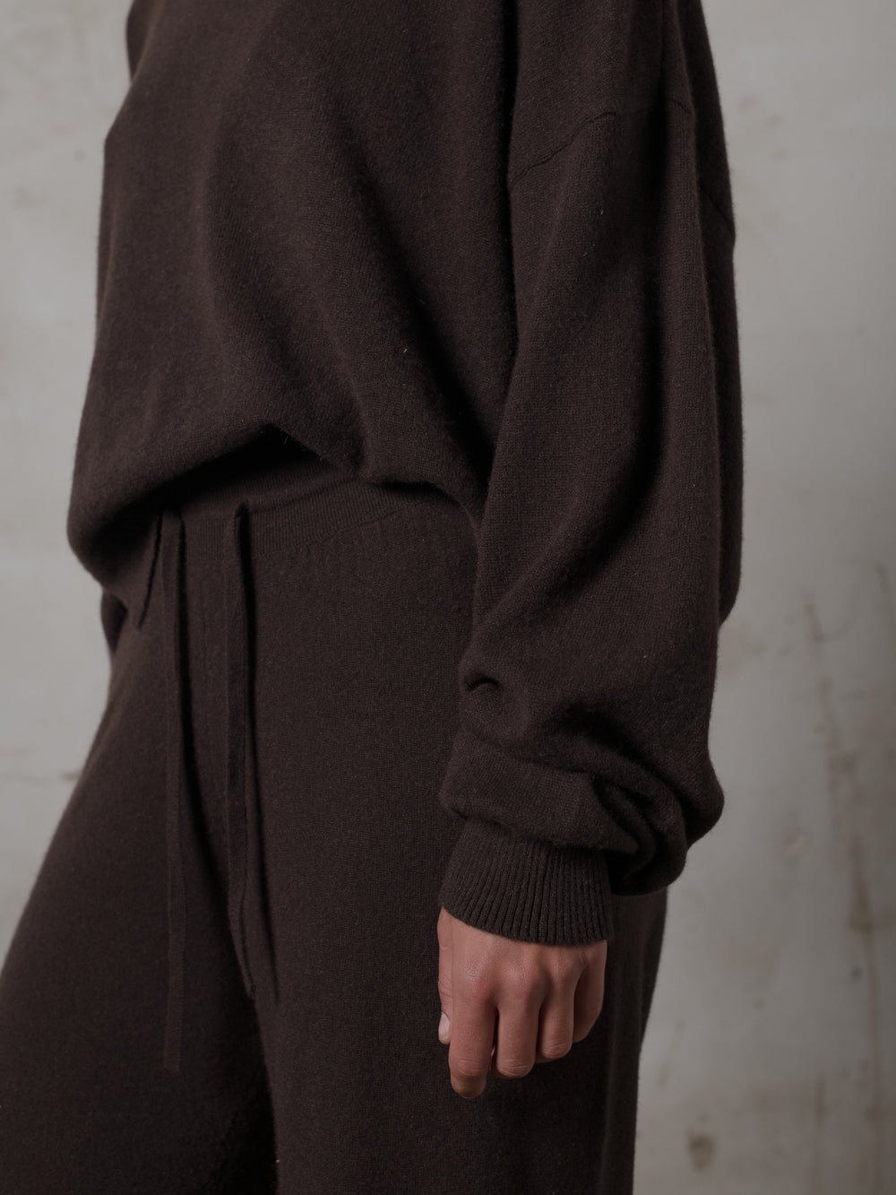 Cropped Sweater Cashmere Mocha
