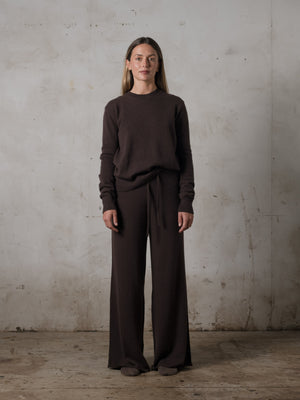 Cropped Fitted Sweater Cashmere Mocha