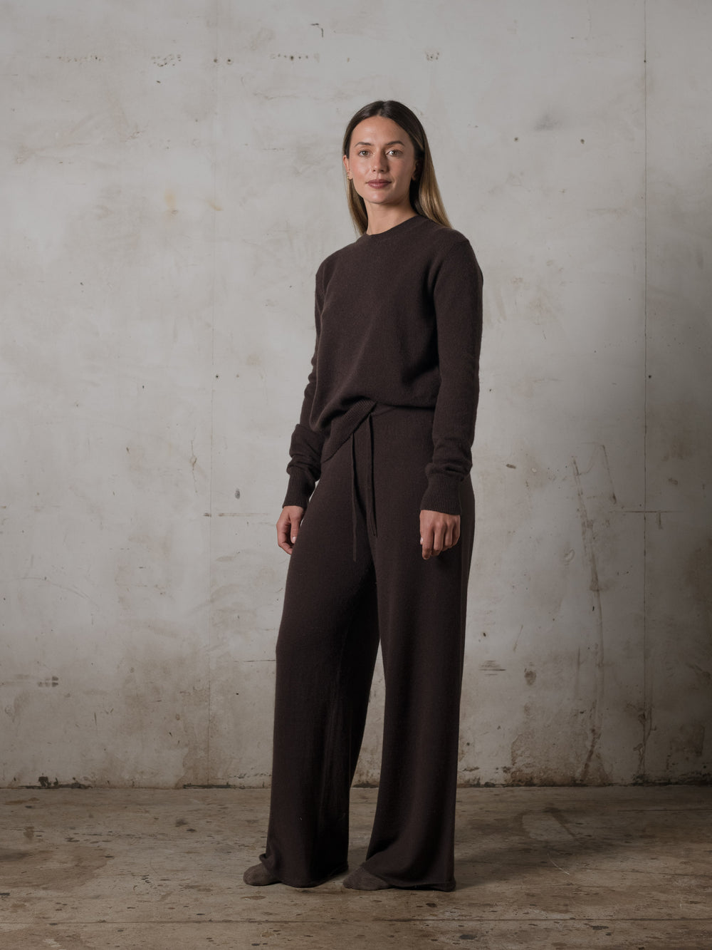 Cropped Fitted Sweater Cashmere Mocha