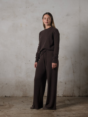 Cropped Fitted Sweater Cashmere Mocha