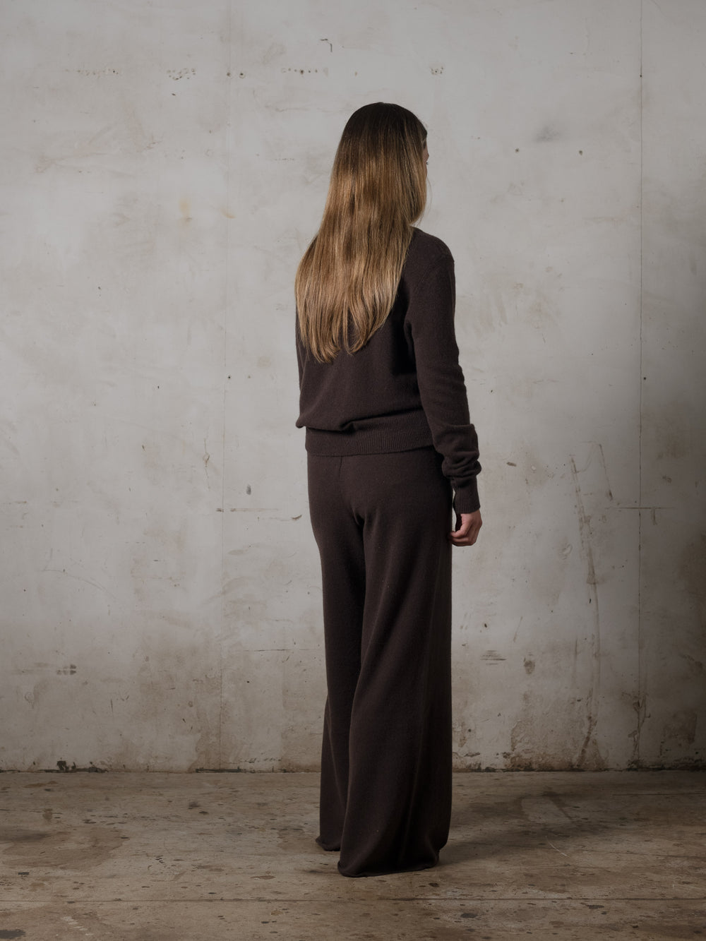 Cropped Fitted Sweater Cashmere Mocha