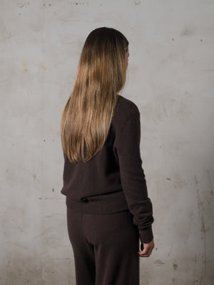 Cropped Fitted Sweater Cashmere Mocha