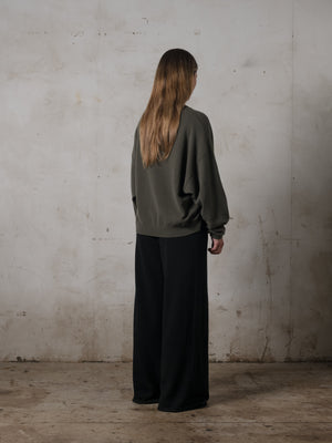 Cropped Sweater Cashmere Umber