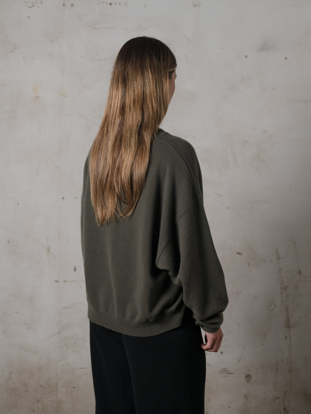 Cropped Sweater Cashmere Umber