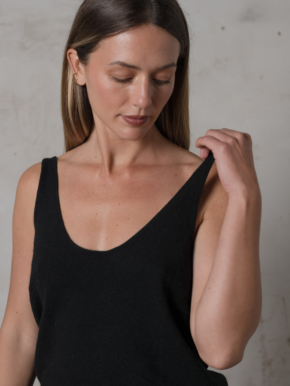 Camisole Cashmere Black