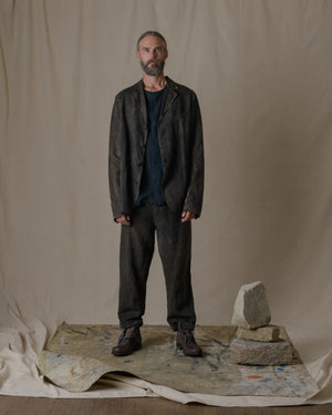 Work Pant 2 Linen Chambray in Ash Glaze
