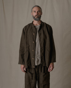 Dream Sleeve Shirt Jacket Linen in Brown