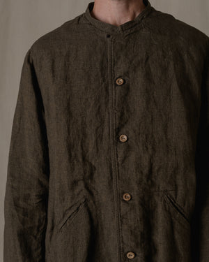 Dream Sleeve Shirt Jacket Linen in Brown