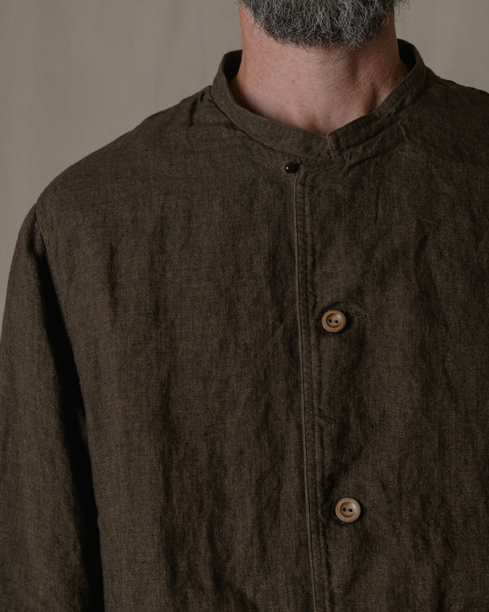 Dream Sleeve Shirt Jacket Linen in Brown