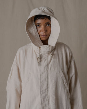 Unisex Hoodie Washi Linen in Beige