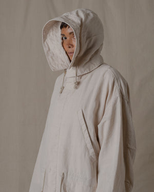 Unisex Hoodie Washi Linen in Beige