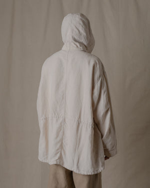 Unisex Hoodie Washi Linen in Beige