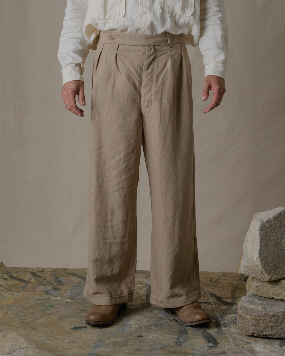 S2 Pants Linen in Beige