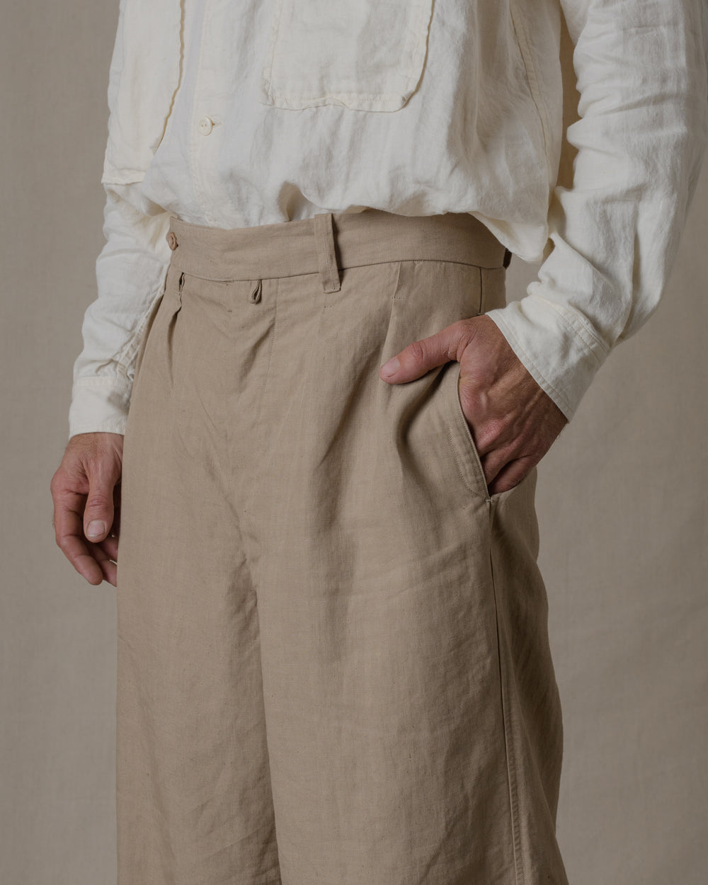 S2 Pants Linen in Beige