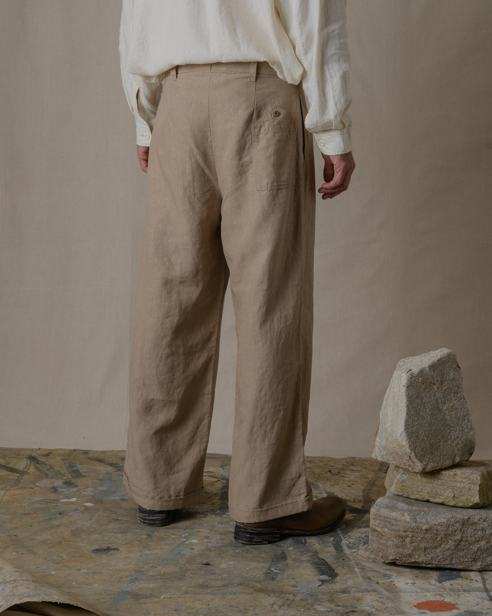 S2 Pants Linen in Beige