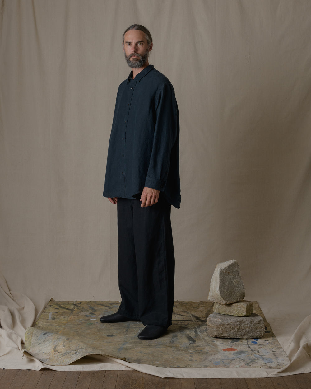 Unisex Daily Shirt Hemp in Black