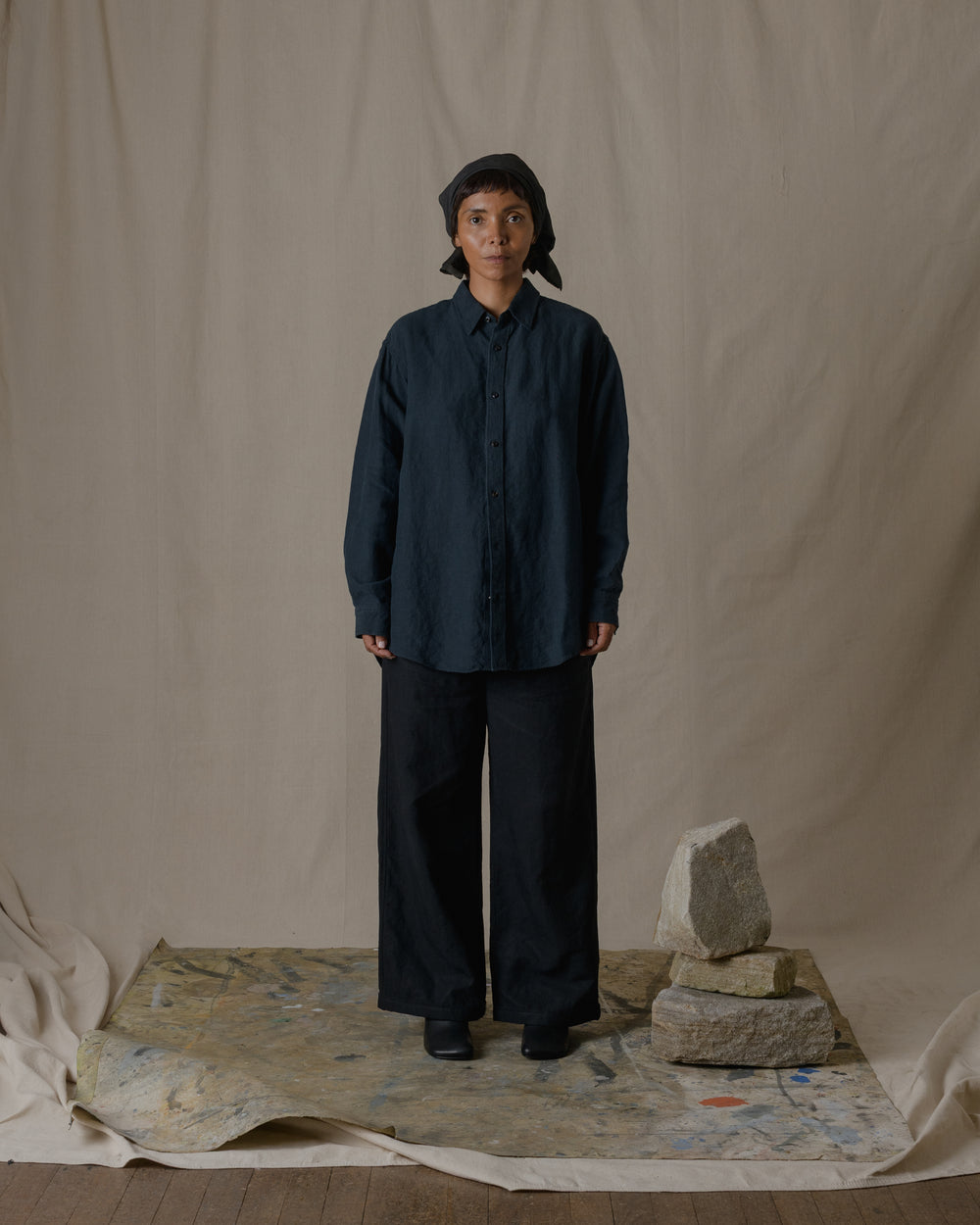Unisex Daily Shirt Hemp in Black