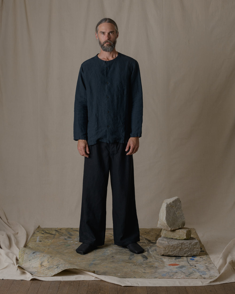 S2 Pants Linen in Black