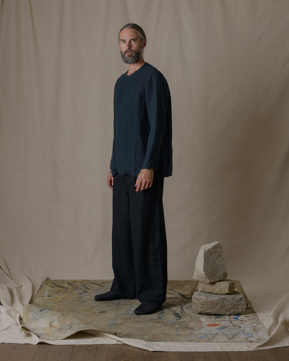 S2 Pants Linen in Black