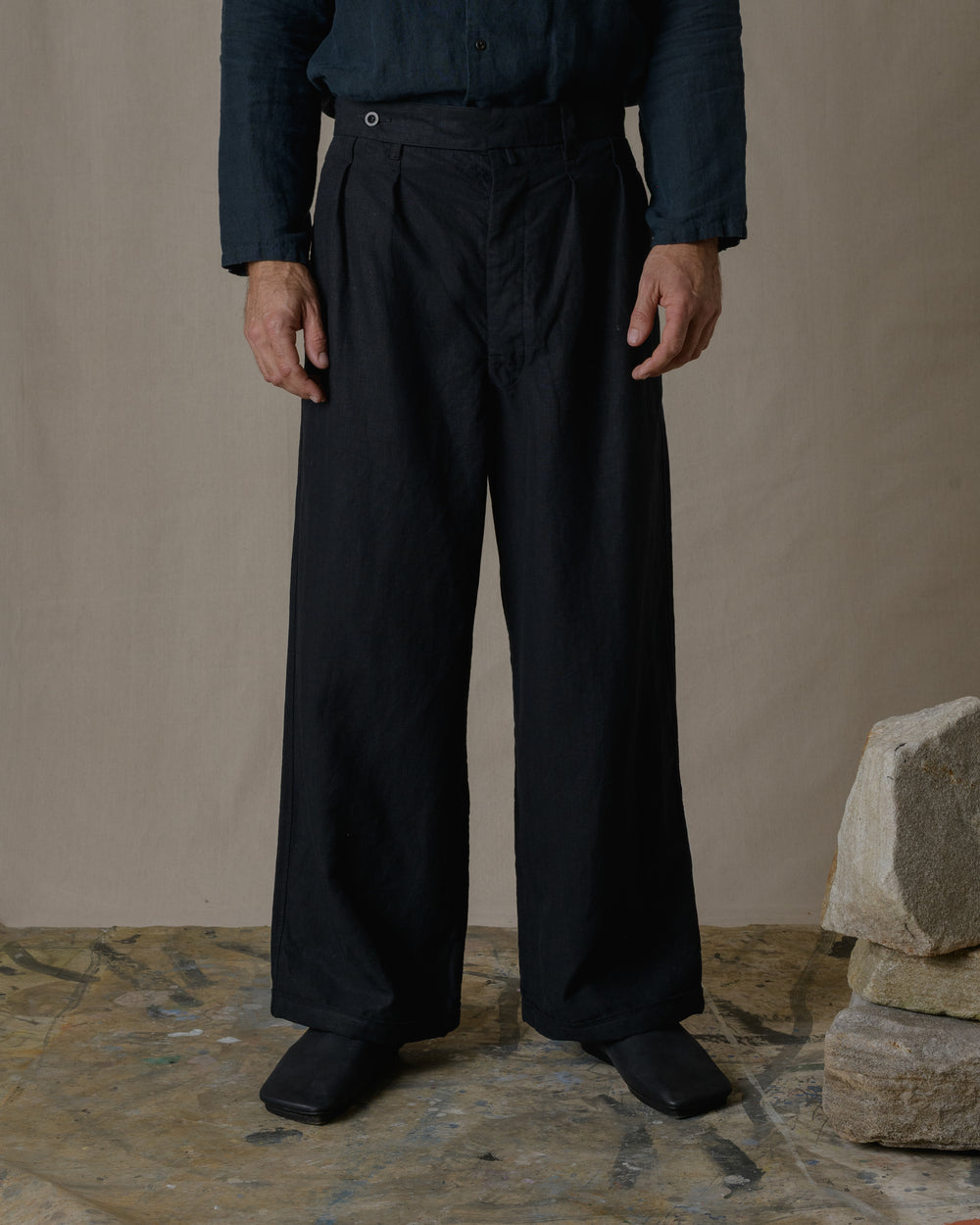 S2 Pants Linen in Black