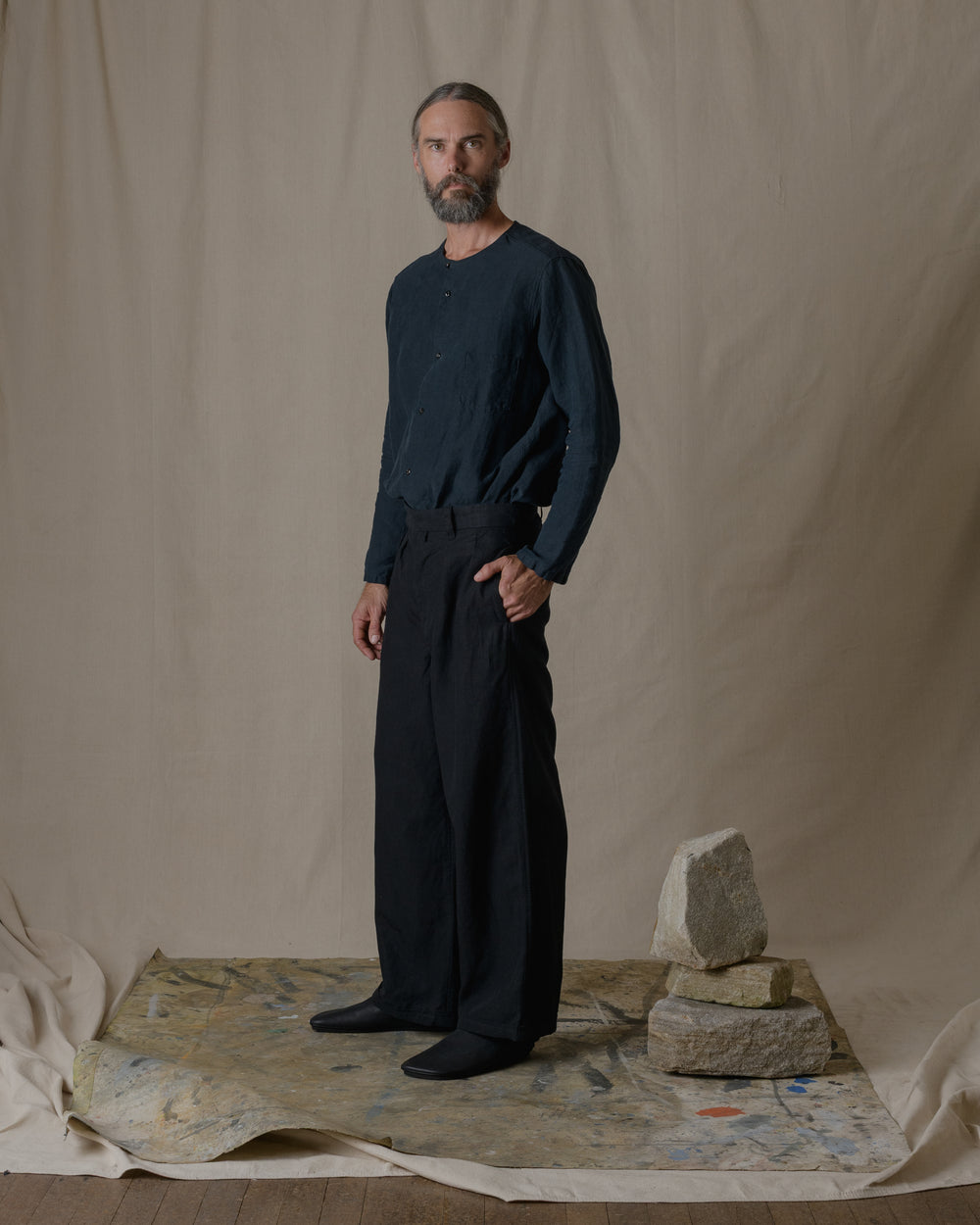 S2 Pants Linen in Black