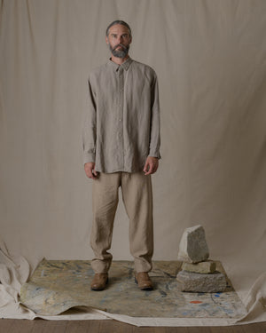 Unisex Daily Shirt Hemp in Beige