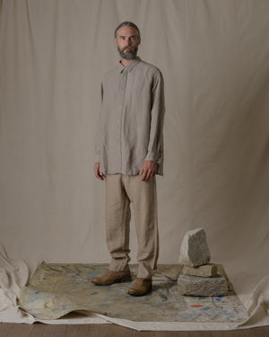 Unisex Daily Shirt Hemp in Beige