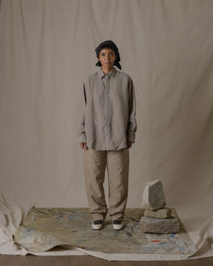 Unisex Daily Shirt Hemp in Beige