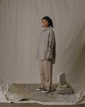 Unisex Daily Shirt Hemp in Beige