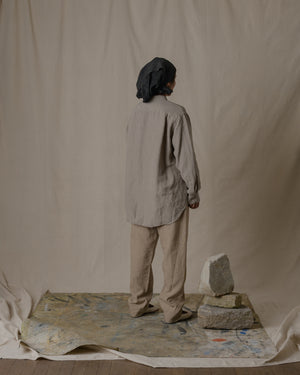 Unisex Daily Shirt Hemp in Beige