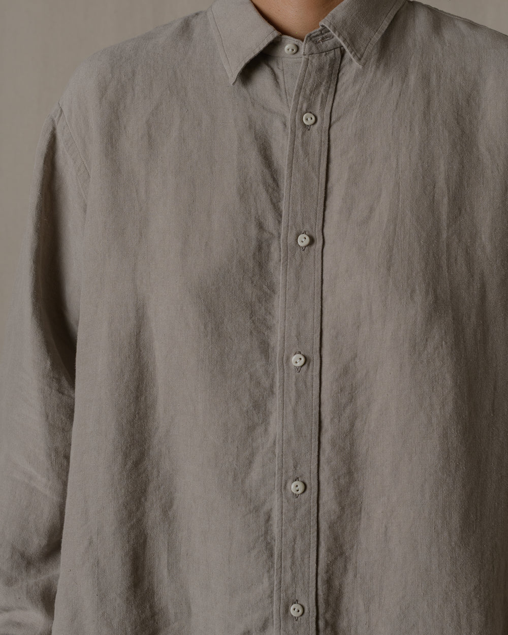Unisex Daily Shirt Hemp in Beige