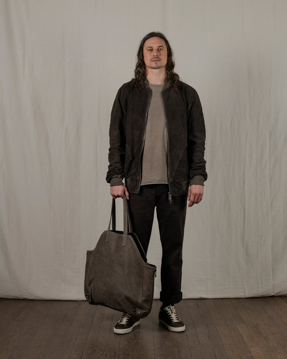 Bomber Reverse Leather Jacket Aneto GU25S14084VREV