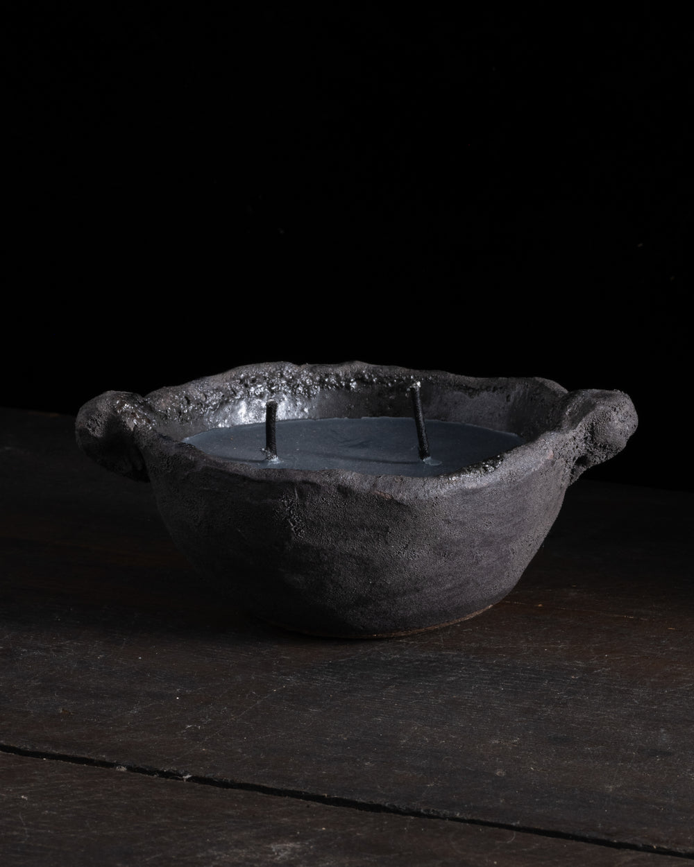 Black Earth Intention w/ Handles 2 Wick - Hera