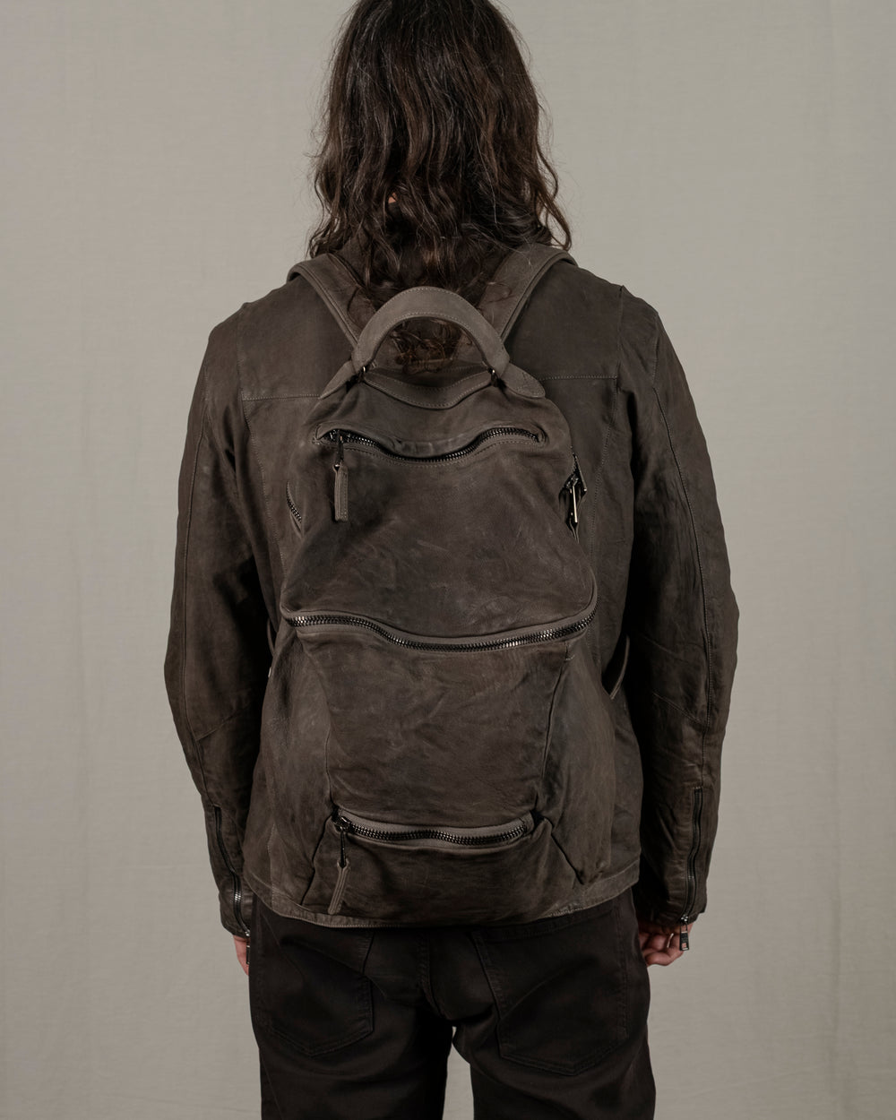 Leather Backpack Aneto