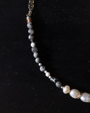 Calypso Choker w/ Pearls and Stones Light
