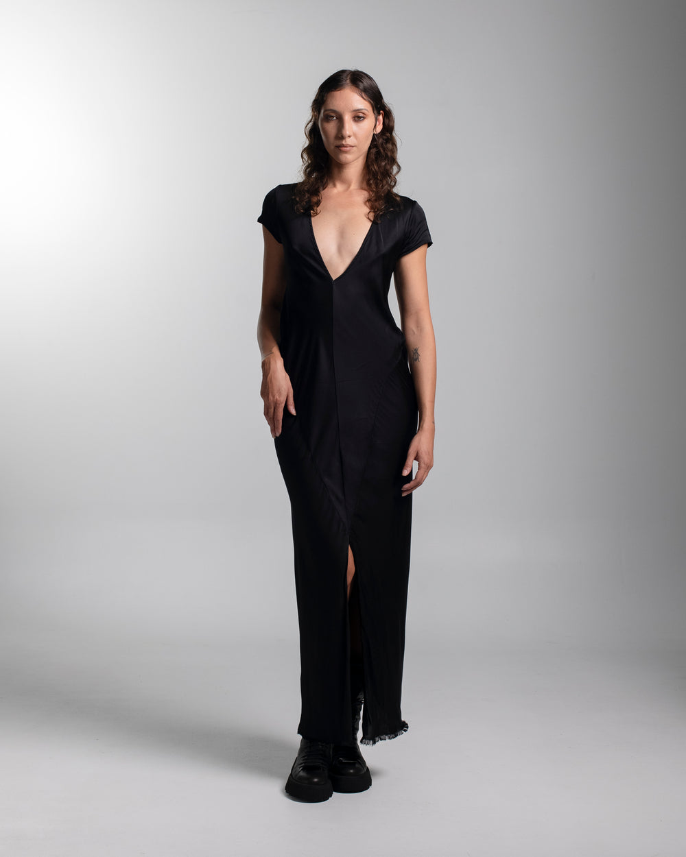 Cannes Dress Rayon Black